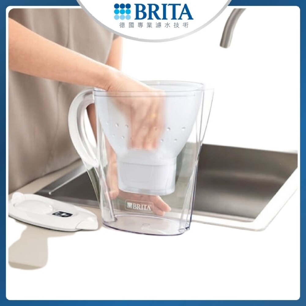 BRITA ALUNA COOL 2.4L WATER FILTER JUG (WHITE)+MAXTRA+ UNIVERSAL FILTER