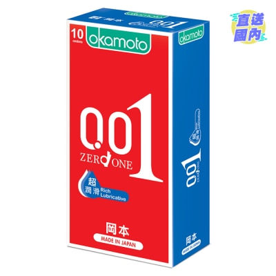 OKAMOTO OKAMOTO 0.01 RICH LUBRICATIVE 10’S