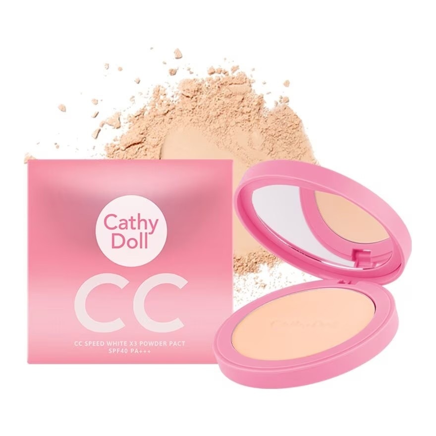 CATHY DOLL CC SPEED WHITEX3 POWDER PACT SPF40 PA+++ 12G #23 NATURAL BEIGE