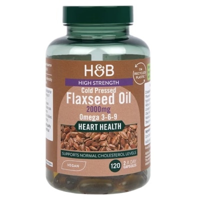 HOLLAND&BARRETT - 高效亚麻籽油胶囊 2千毫克 120粒