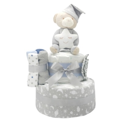 The Gift THE GIFT 2 层尿片蛋糕 WSGM2T042 (商家直送 - 4个工作天内送到府上)