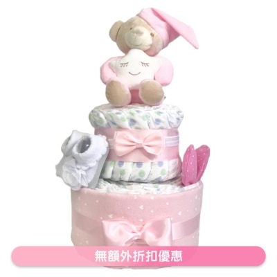 The Gift THE GIFT 2 Tier Diaper Cake WSGM2T041 (Supplier Delivery – within 4 working days)