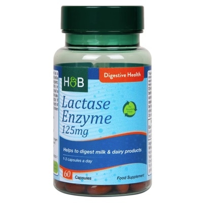 HOLLAND&BARRETT LACTASE ENZYME 125MG 60S