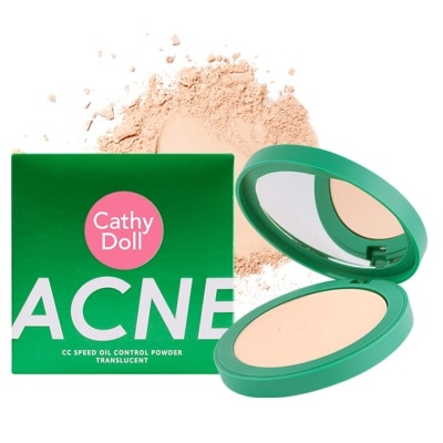 CATHY DOLL CATHY DOLL ACNE CC SPEED OIL CONTROL POWDER TRANSLUCENT 12G
