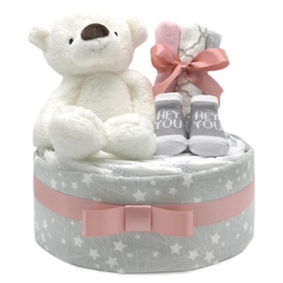 The Gift THE GIFT 1 层尿片蛋糕 WSGM1T015 (商家直送 - 4个工作天内送到府上)