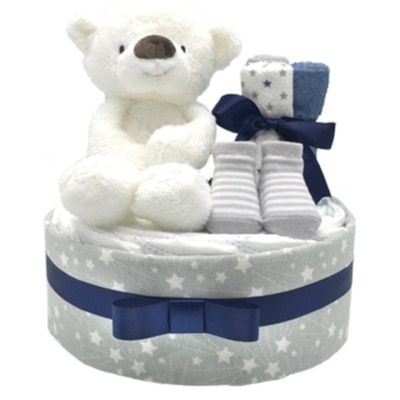 The Gift THE GIFT 1 层尿片蛋糕 WSGM1T014 (商家直送 - 4个工作天内送到府上)