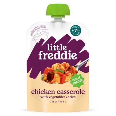 LITTLE FREDDIE Organic Chicken Casserole with vegetable & rice 130g