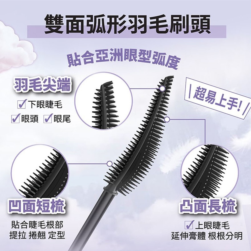 Sky High Lash Magnifying Primer  Clear Black  (24H Curl + Set, Smudge Proof, Water Proof)