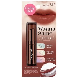 CATHY DOLL CATHY DOLL WANNA SHINE LIPSTICK #13 TWILIGHT COCO