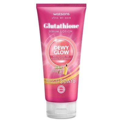 best glutathione in hong kong WATSONS DEWY GLOW SERUM LOTION 330ML | Body Microcrystalline Cellulose L-Glutathione Reduced 500 mg |