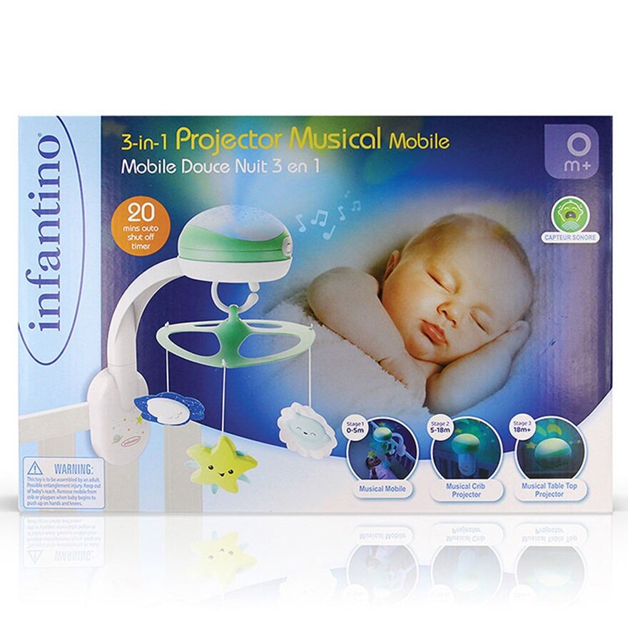 三合一幻燈音樂床鈴 (商家直送-7個工作天內送到府上)