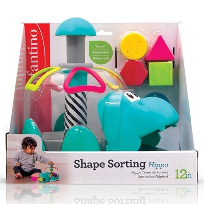 Infantino 形狀分類玩具 - 河馬(商家直送-7個工作天內送到府上)