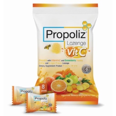 PROPOLIZ PROPOLIS VITAMIN C HONEY LOZENGE 8S