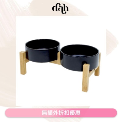 DAH Elevated Ceramic Feeding Bowl with Wooden Frame｜Buy $399 get cat house (Supplier Delivery – within 5 working days)