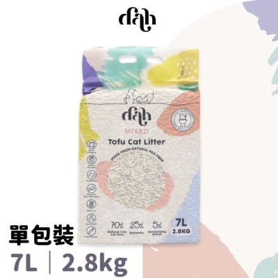DAH 混合豆腐貓砂 7L｜買滿$399送蒸鮮雞/鴨肉條1包(隨機贈送) 豌豆纖維豆腐砂混合礦土製造 WSDCL001U(商家直送 - 5個工作天內送到府上)