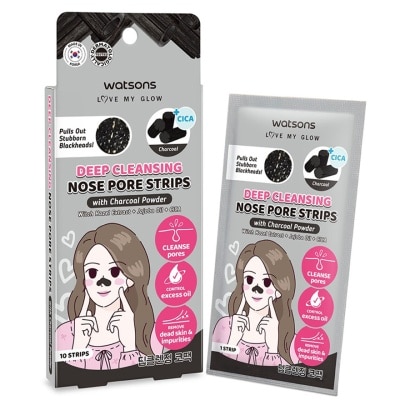 屈臣氏 - 活性碳毛孔清洁鼻贴