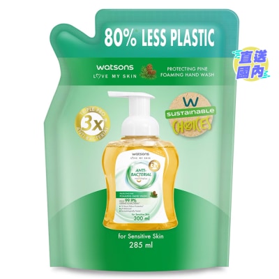 屈臣氏 松木抗菌泡沫潔手液補充裝