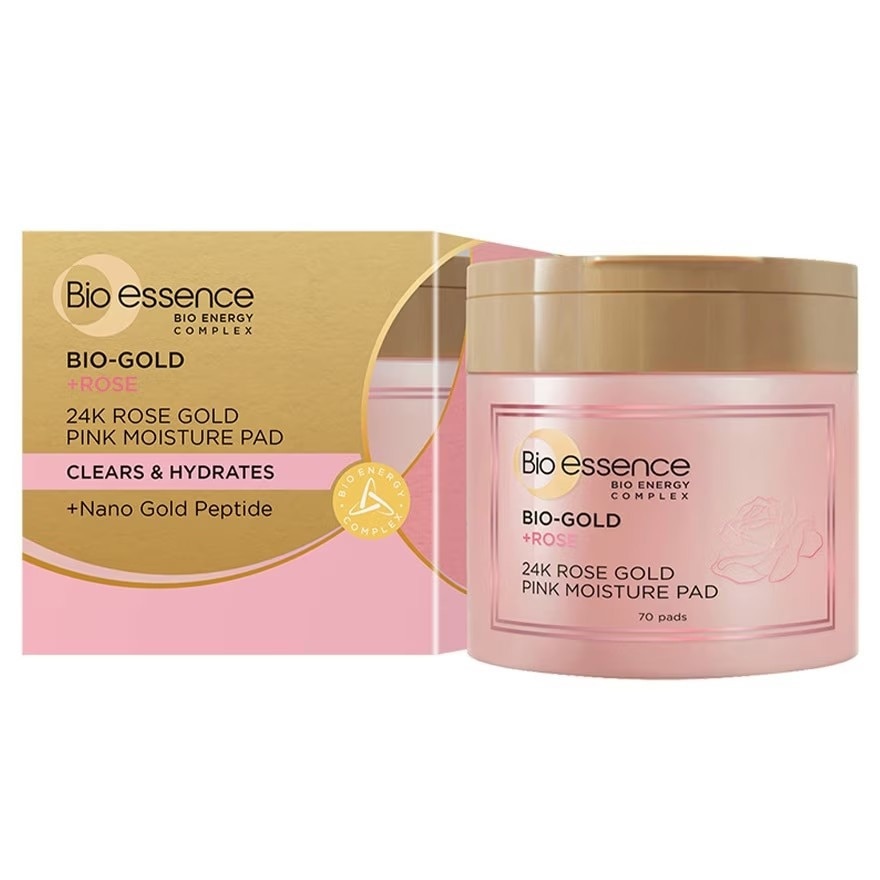 Bio-Gold 24K Rose Gold Pink Moisture Pad 70pads