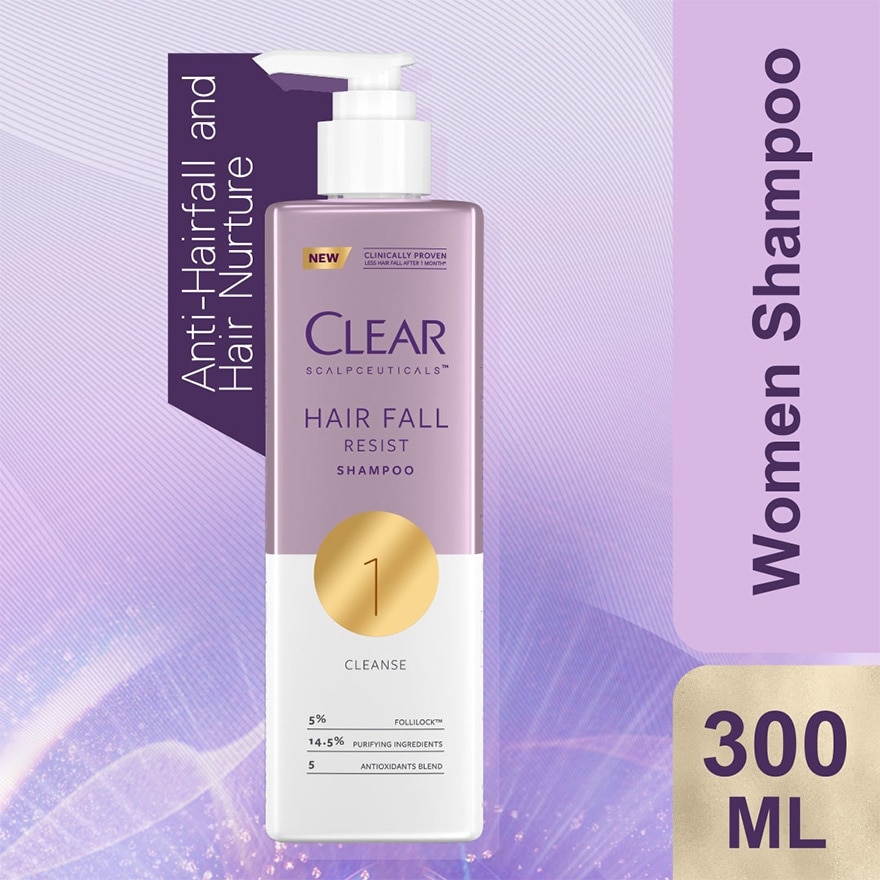 Clear Women Hairfall Resist Shampoo 300ML