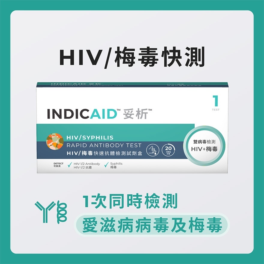 妥析HIV/ 梅毒快速檢測試劑盒