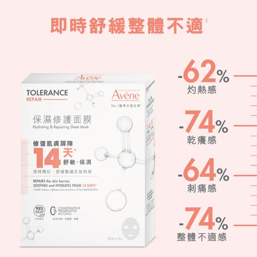 TOLERANCE REPAIR HYDRATING MASK 5PCS