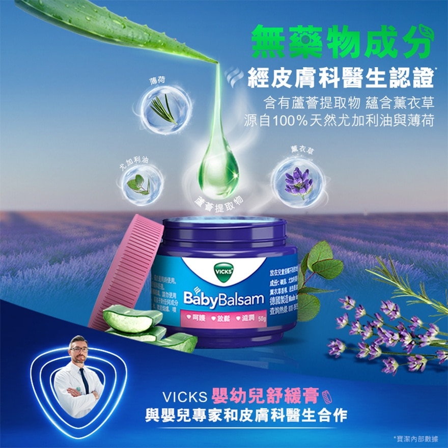 Vicks®嬰幼兒舒緩膏 50克