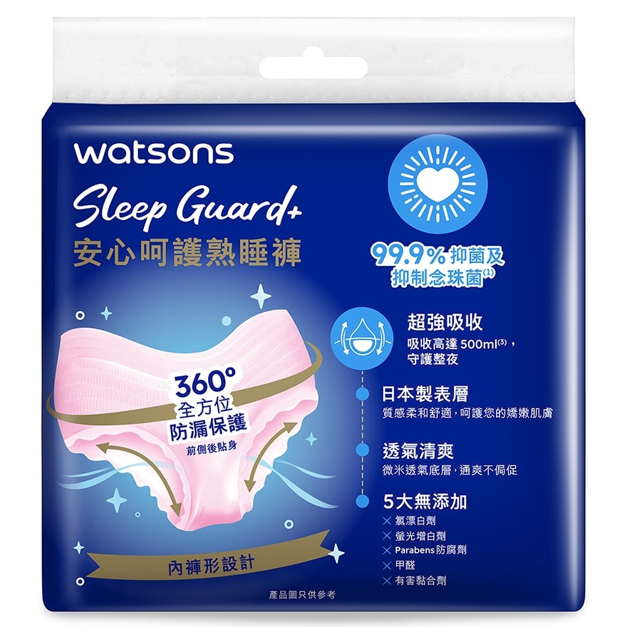 SLEEP GUARD+ OVERNIGHT PANTIES S-M