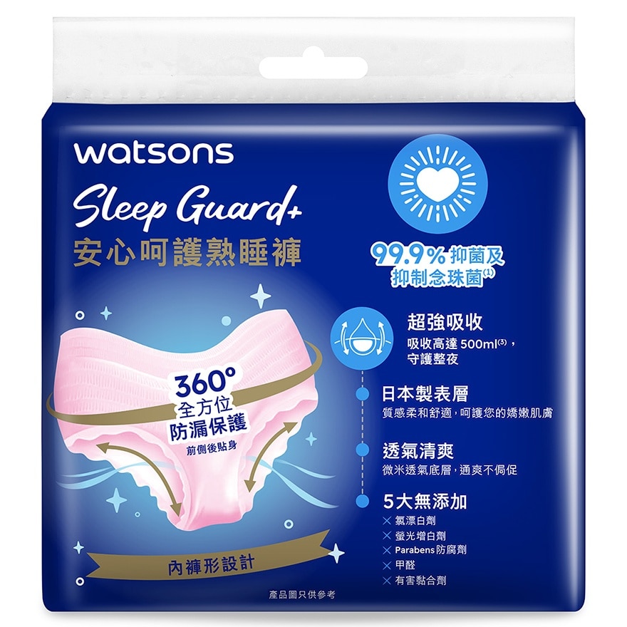 SLEEP GUARD+ OVERNIGHT PANTIES M-L