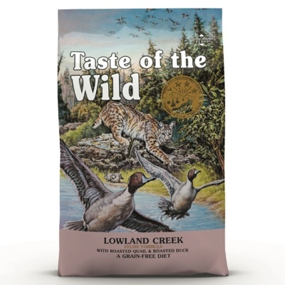 TASTE OF THE WILD Lowland Creek Feline® Formula with Roasted Quail & Roasted Duck 2kg｜TOTW Cat Series Buy $200 FreeTROUT AND SALMON IN GRAVYC cat Food 1pc;Buy $450 Free 2pcs(FREE DELIVERY UPON $300; SUPPLIER DELIVERY–5 WORKING DAYS)