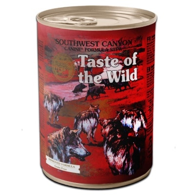 TASTE OF THE WILD 無穀物狗罐頭主食罐 湯汁燉牛肉粒(成犬糧) 390g｜買滿指定金額$200$300$400送精美禮物1份｜狗罐頭($300免運;商家直送-5個工作天內送到府上)