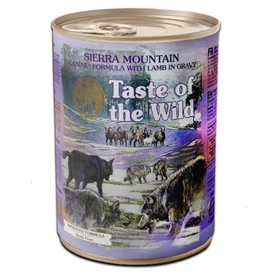 TASTE OF THE WILD 無穀物狗罐頭主食罐 湯汁煮羊肉粒(成犬糧)  390G ｜買滿指定金額$200$300$400送精美禮物1份｜狗罐頭($300免運;商家直送-5個工作天內送到府上)