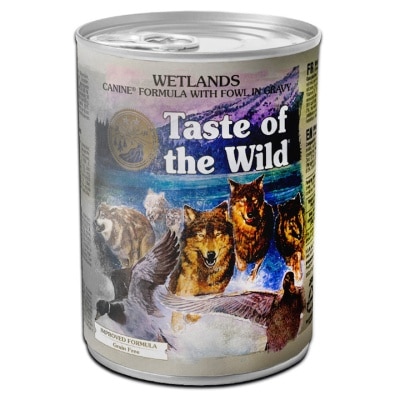 TASTE OF THE WILD 無穀物狗罐頭主食罐 湯汁煮雞肉粒(成犬糧) 390G｜買滿指定金額$200$300$400送精美禮物1份｜狗罐頭 ($300免運;商家直送-5個工作天內送到府上)