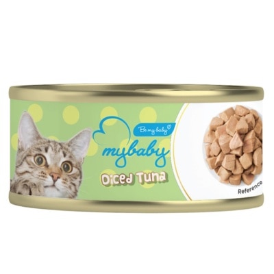 MYBABY Diced Tuna｜MB Cat Can Foods Series Buy 10 Free 1 ; Buy 20 Free 4(Random flavors)｜CatFood (FREE DELIVERY UPON $300; SUPPLIER DELIVERY–5 WORKING DAYS)