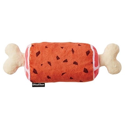 PETIO Ethical Door Dog Stuffed Toys(Meat on the bone)｜PETIO Series Buy $300 Free  MPBL Care Wet wipe 1pc(FREE DELIVERY UPON $300; SUPPLIER DELIVERY–5 WORKING DAYS)