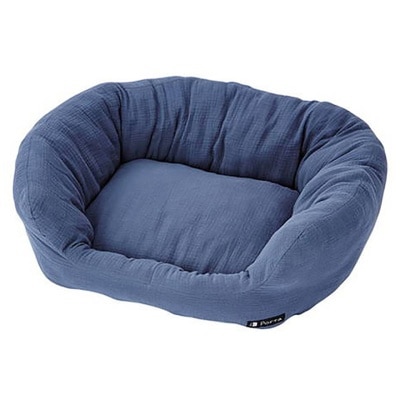 PETIO Porta Double Gauze Soft Dog Bed (Iron Blue-L)｜PETIO Series Buy $300 Free  MPBL Care Wet wipe 1pc(FREE DELIVERY UPON $300; SUPPLIER DELIVERY–5 WORKING DAYS)