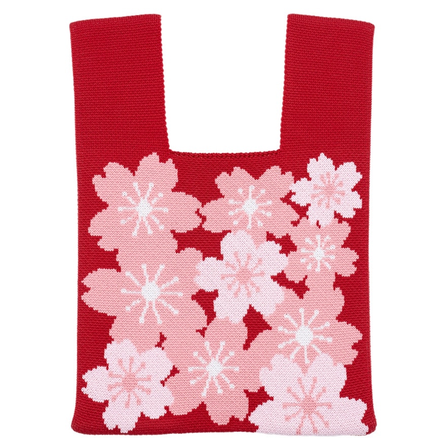 KNITTED TOTE BAG (SAKURA)