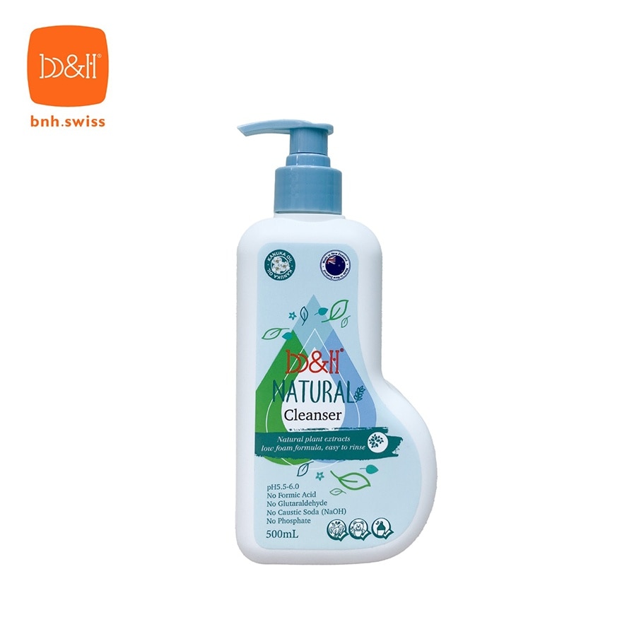 b&h Natural Cleanser for Baby Accessories, fruits & Vegetables Value Pack (500ml pump + 500ml refill + 30ml travel pack) (Made in New Zealand)