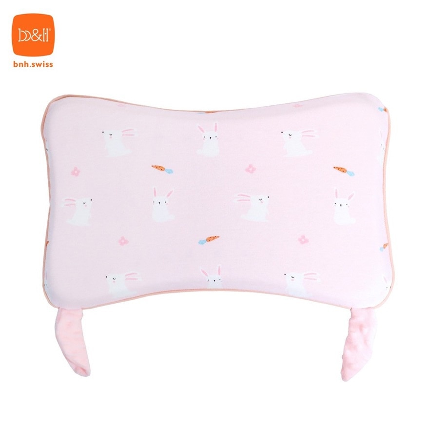 b&h Dual Layer Anti-bacterial Anti-mite Washable Kids Pillow with Pillow Case (Rabbit)<BR>