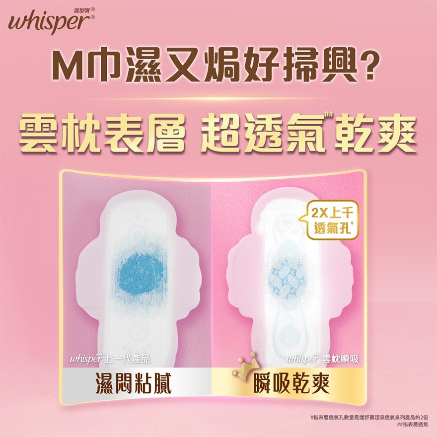 Whisper AIR DRY Liner 32cm 8S