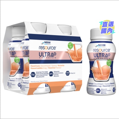 雀巢 力源素倍營PLUS 高蛋白營養補充品 - 榛子味200ML X4