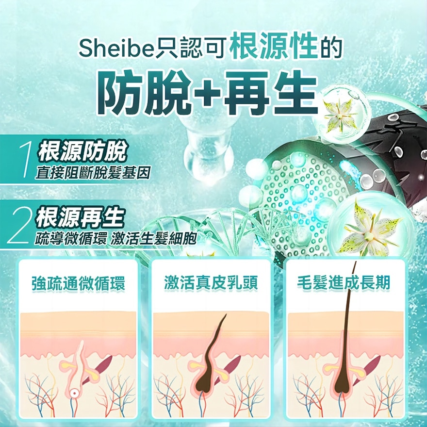 日本SHEIBE天然黑髮AGE-REVERSAL強效防脫黑髮生髮洗髮水(商家直送-8個工作天內送到府上;滿$599免運)