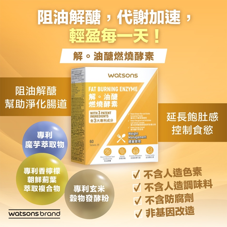 FAT BURNING ENZYME 60PC