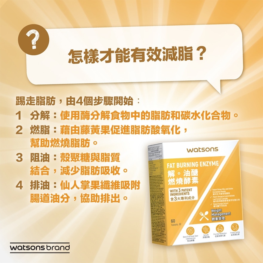 FAT BURNING ENZYME 60PC