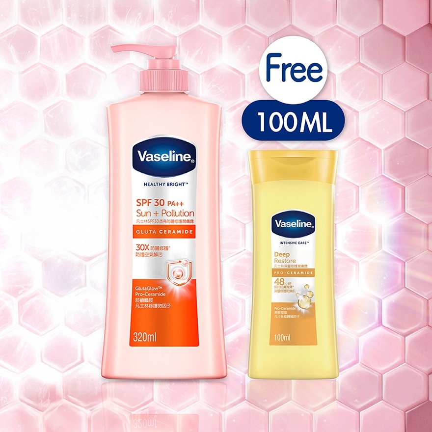 凡士林潤膚露320毫升 - SPF30透亮防曬修護
