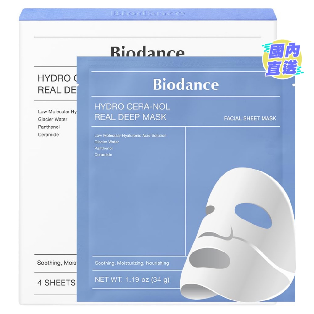 BIODANCE HYDRO CERA-NOL REAL DEEP MASK 34G X 4EA