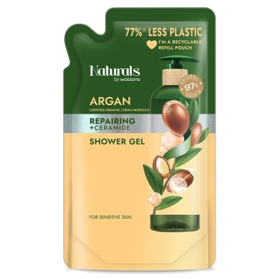 NATURALS BY WATSONS ARGAN SHOWER GEL REFILL - 450ML