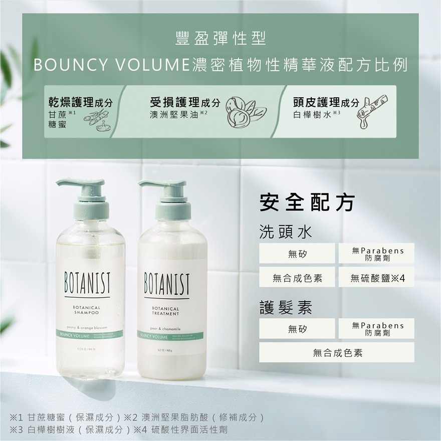 BOTANIST植物性豐盈彈性洗頭水