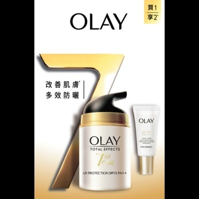 OLAY OLAY 多效防曬霜SPF15 PA++50克  + 輕透防曬隔離乳10 毫升