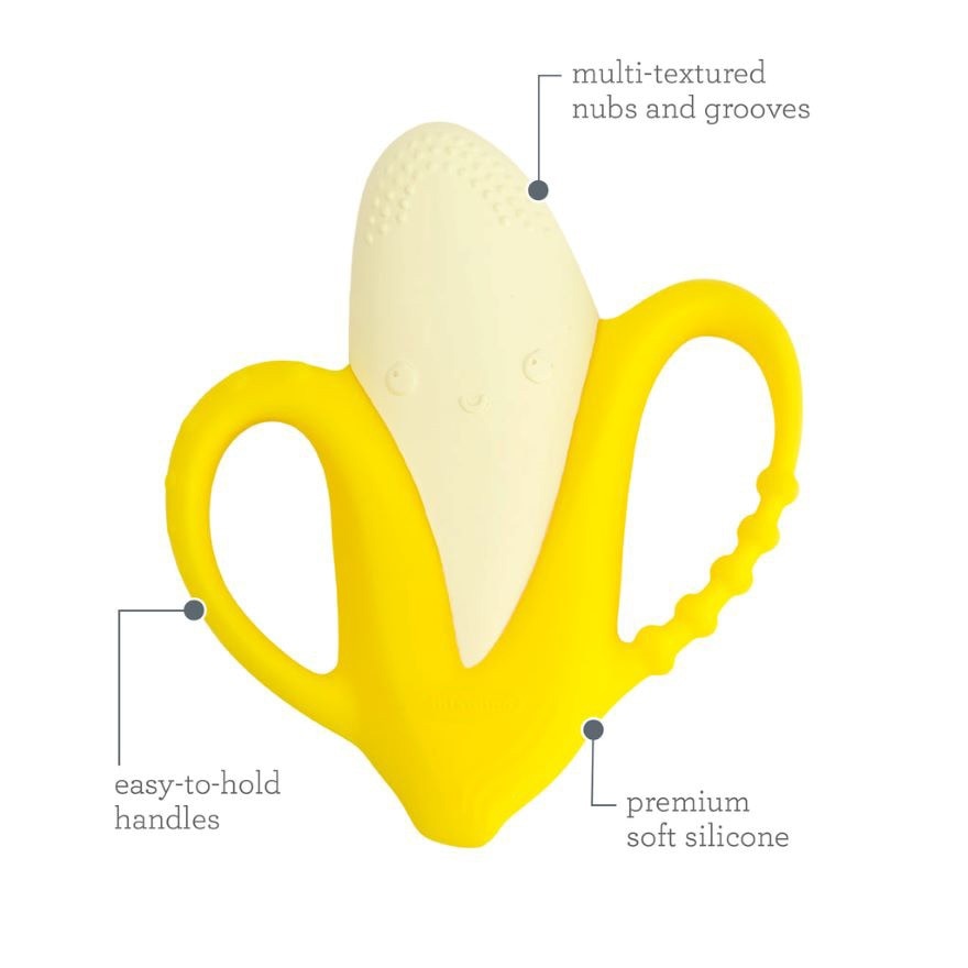 Textured Silicone Teether Banana