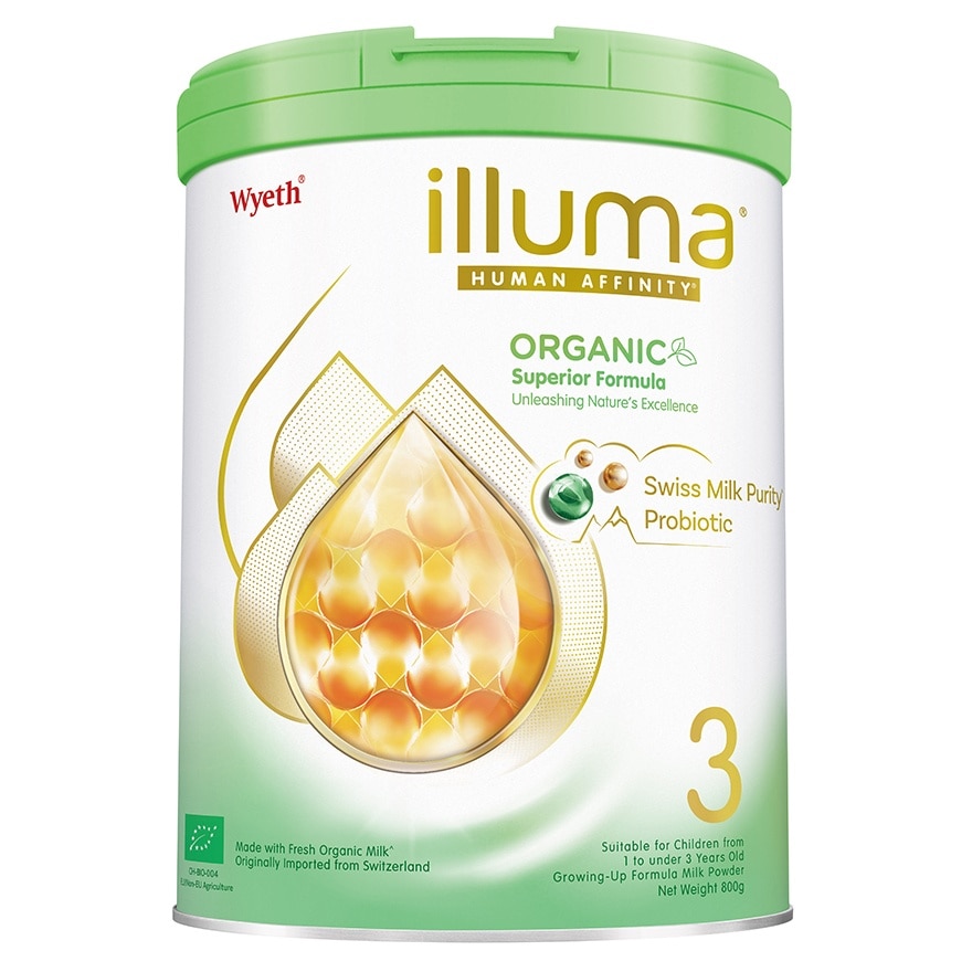 ILLUMA ORGANIC 3号 幼儿成长配方奶粉 800克